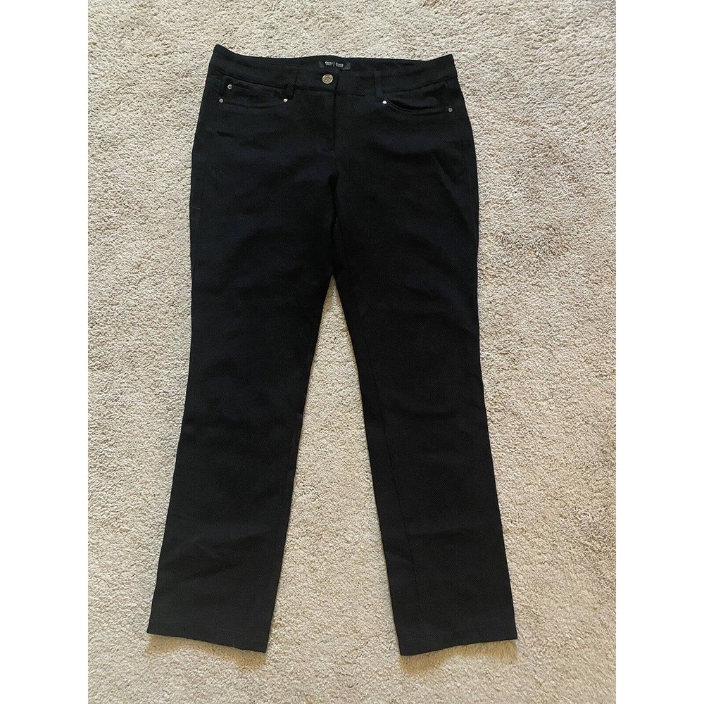 white house black market womens slim leg R6 black pants